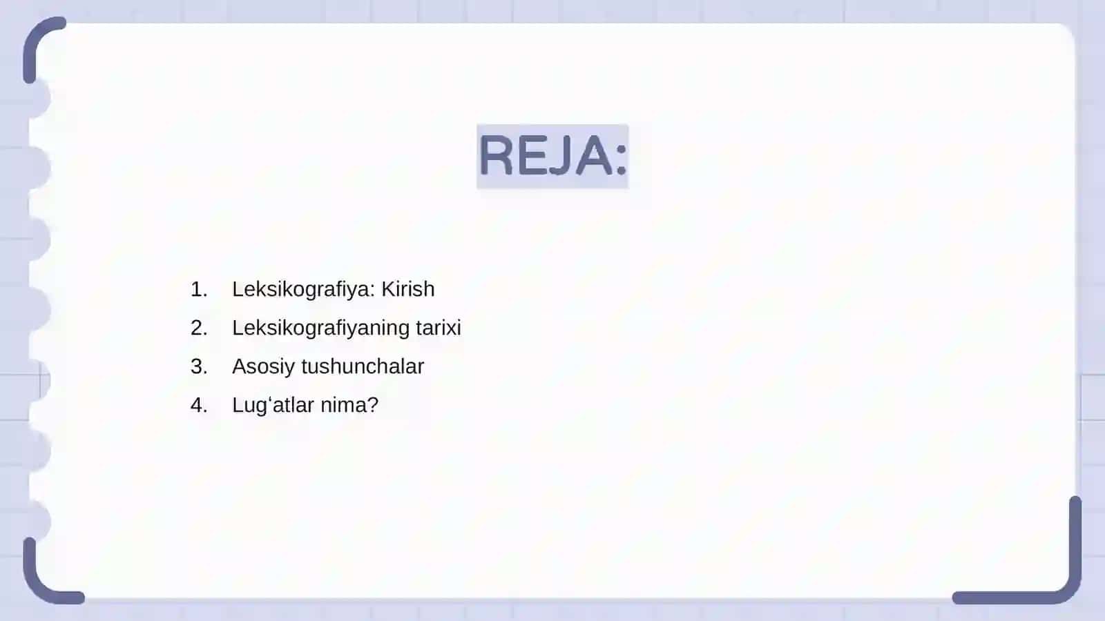 Leksikografiya: Kirish 2
