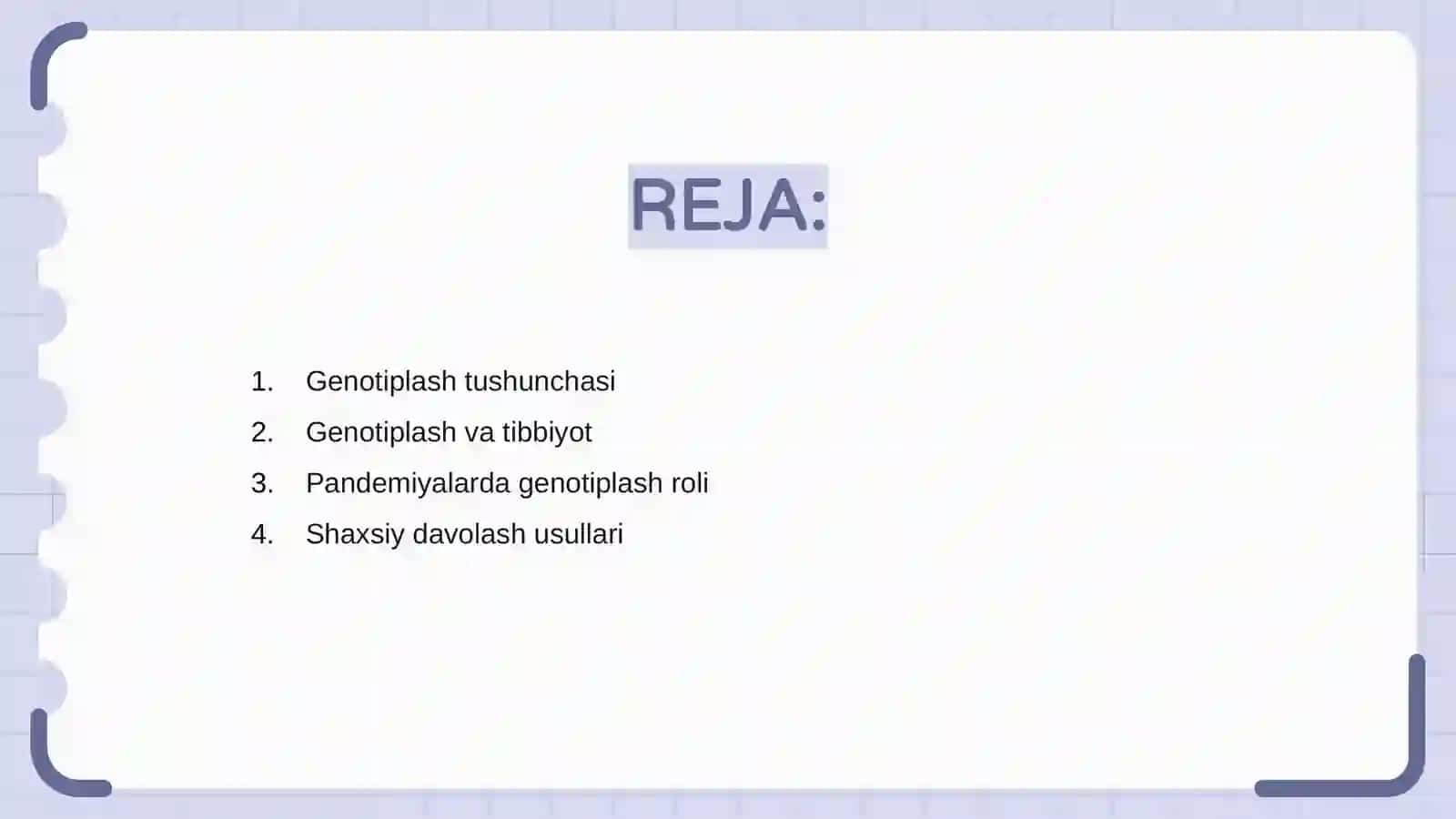 Genotiplash tibbiyotni personallashtirishdagi ahamiyati 2