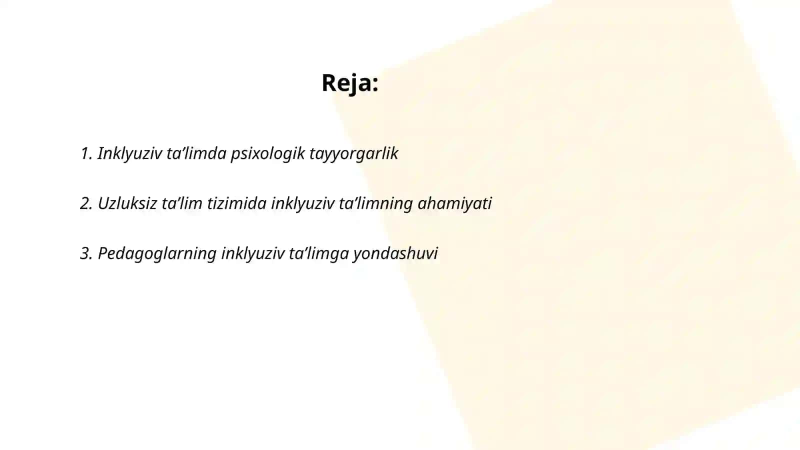 Inklyuziv taʼlimning pedagogik-psixologik bosqichlari 2