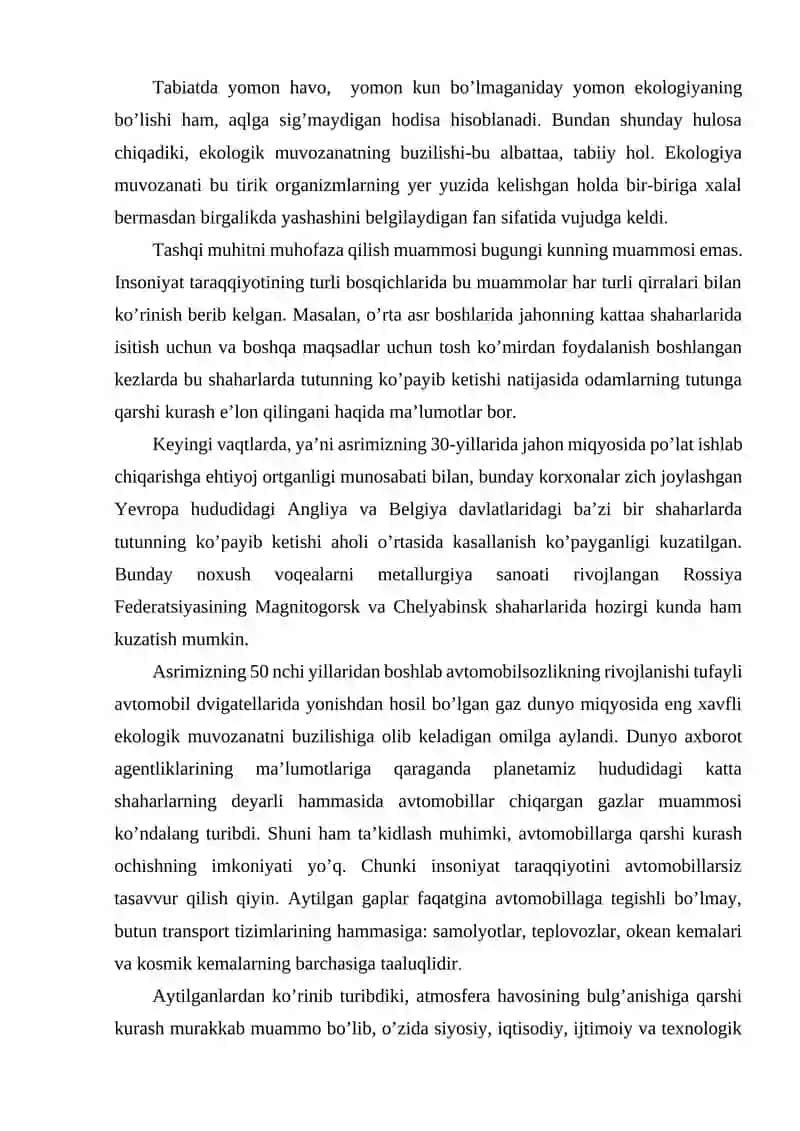 HAYOT FAOLIYATI XAVFSIZLIGI QISIMLARI VA ULARNING TEKSHIRISH OBYEKTLARI 2