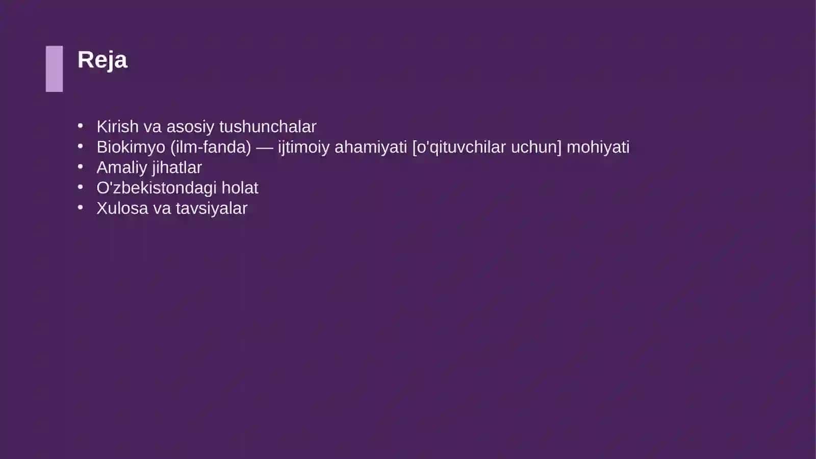 Biokimyo (ilm-fanda) — ijtimoiy ahamiyati [o'qituvchilar uchun] 2