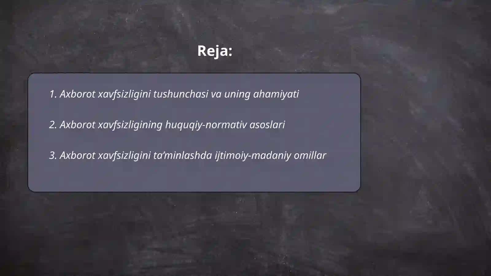 Axborot xavfsizligini taʼminlashning gʻoyaviy-nazariy asoslari 2