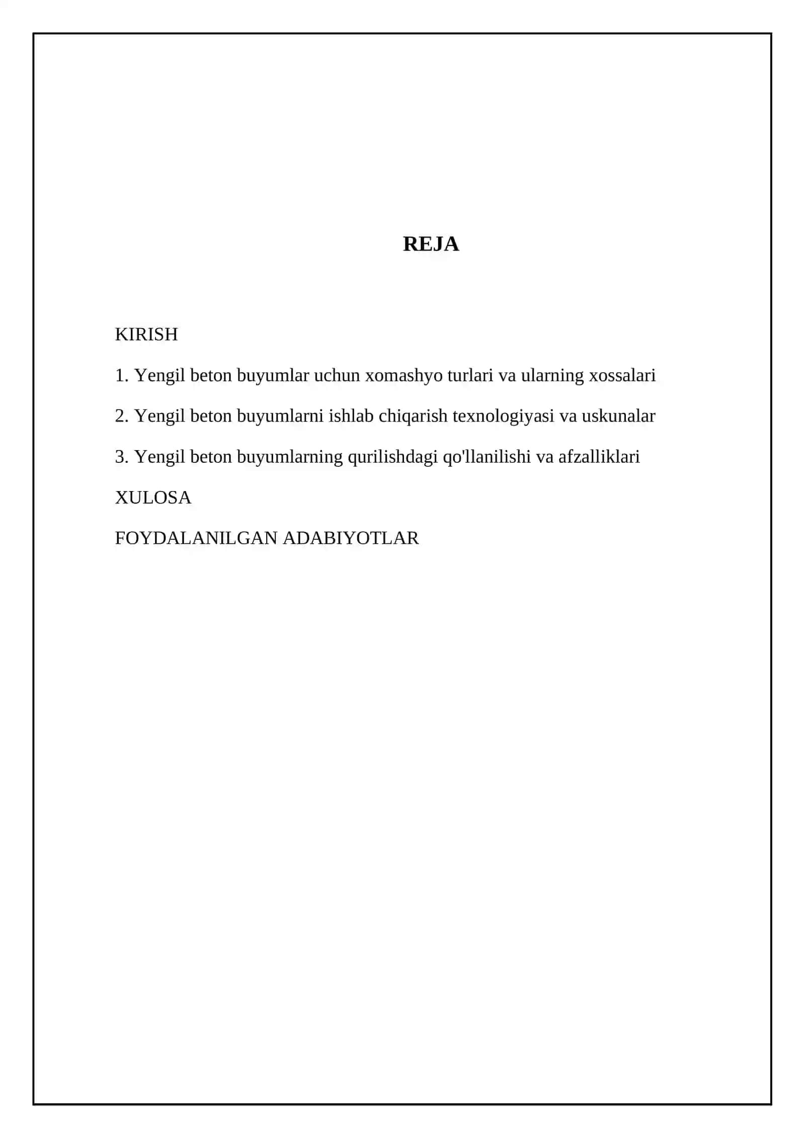 Yengil beton buyumlar 2