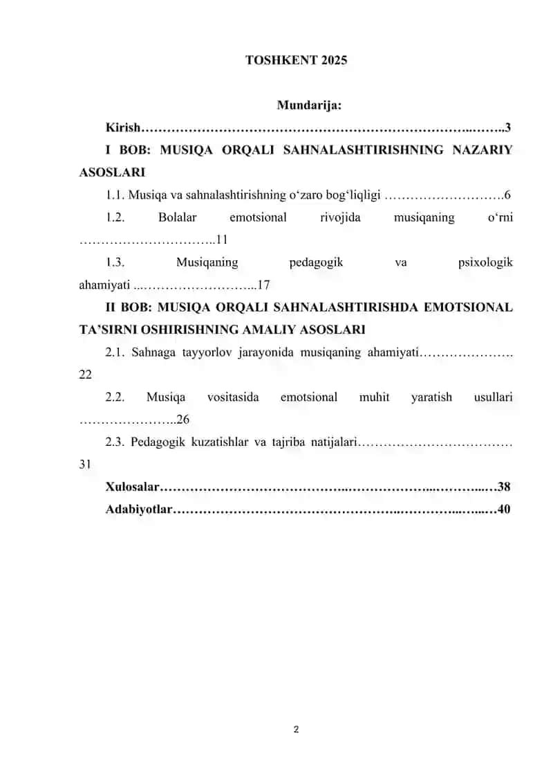 Musiqa orqali saxnalashtirishda emotsional tasirini oshirish 2