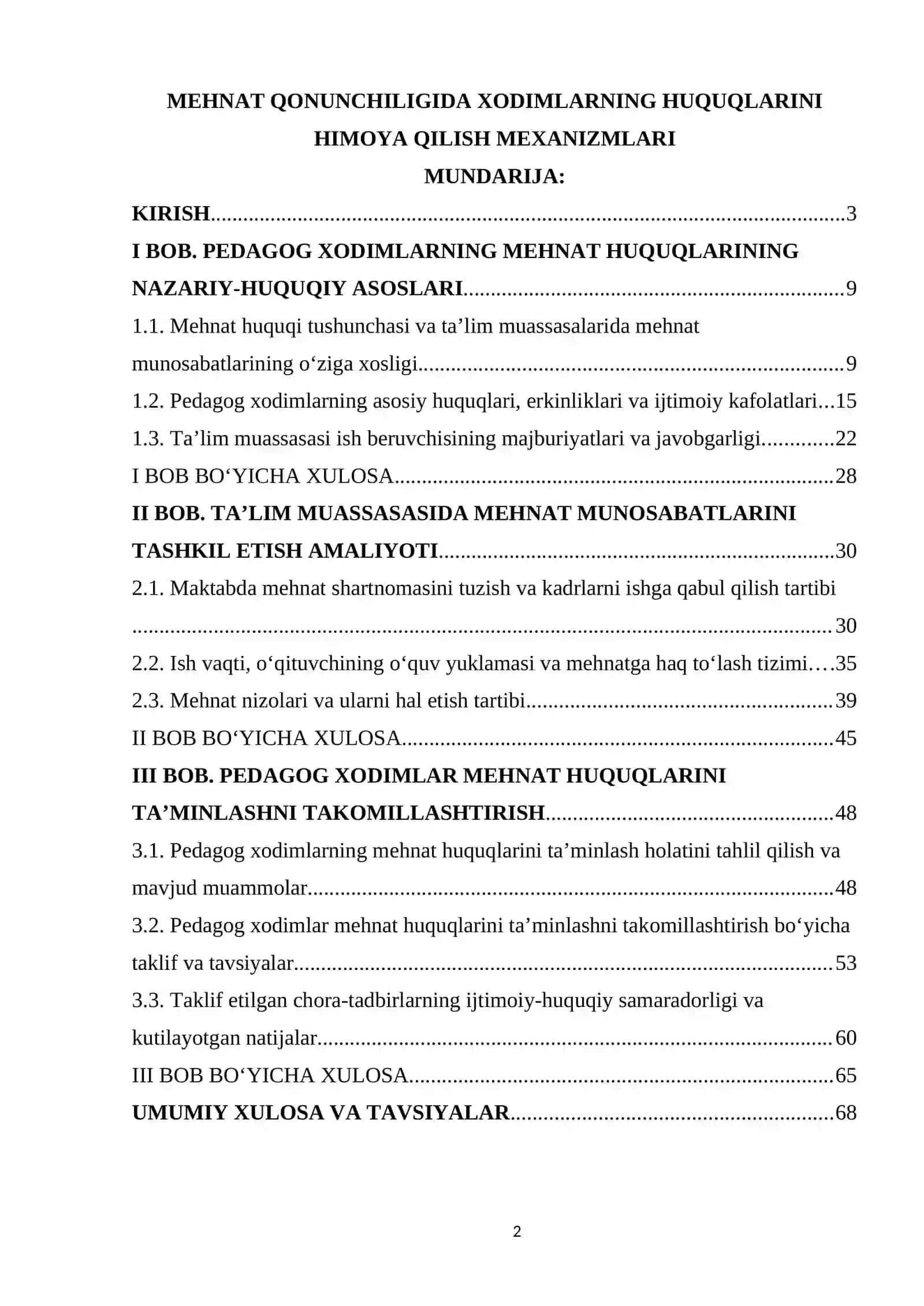 MEHNAT QONUNCHILIGIDA XODIMLARNING HUQUQLARINI HIMOYA QILISH MEXANIZM 2