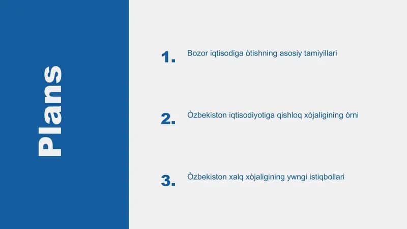 Bozor iqtisodiga o'tishning asosiy tamiyillari 2