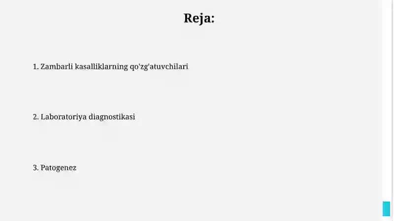 Zambarli kasalliklarning qo'zg'atuvchilari 2