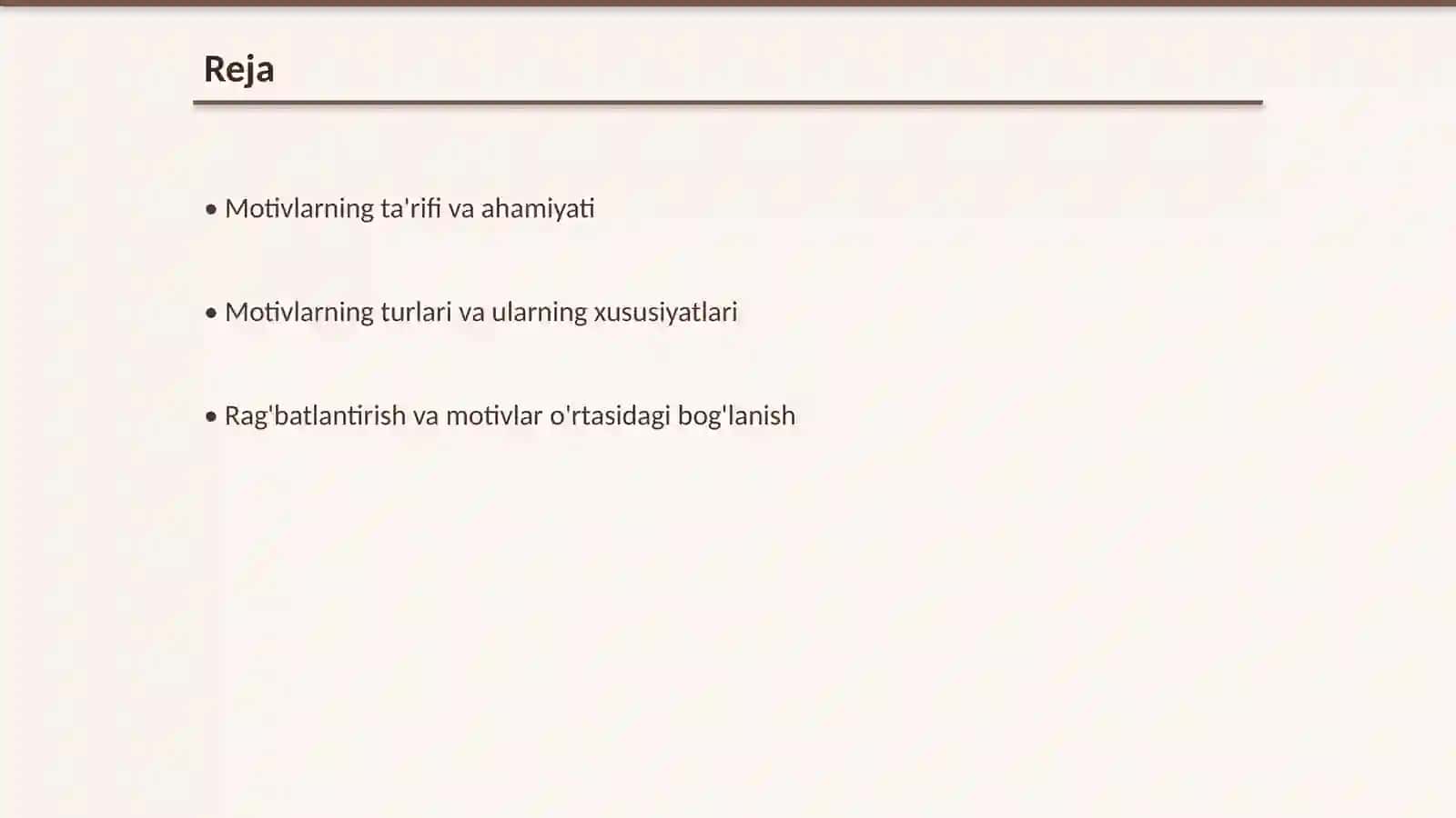 Motivlarning funktsiyalari rag'batlantirish 2