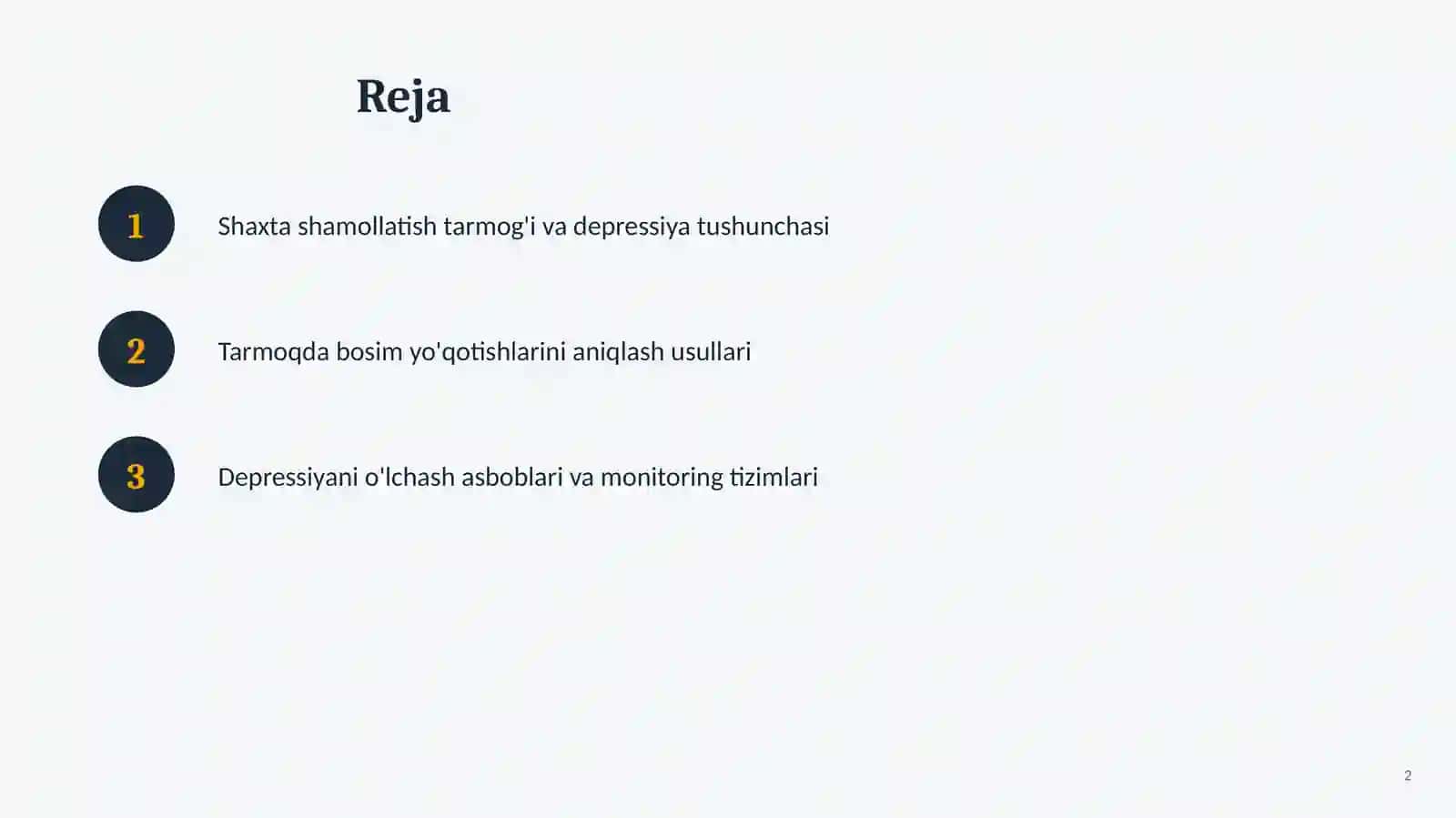 Shaxta shamollatish tarmog'i va depressiya tushunchasi 2