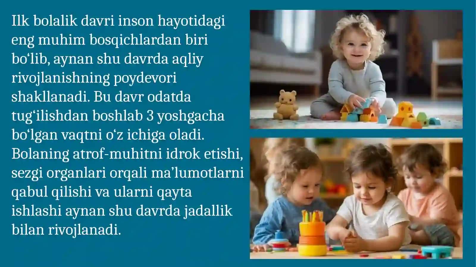 Ilk bolalik davrida aqliy o'sish 2