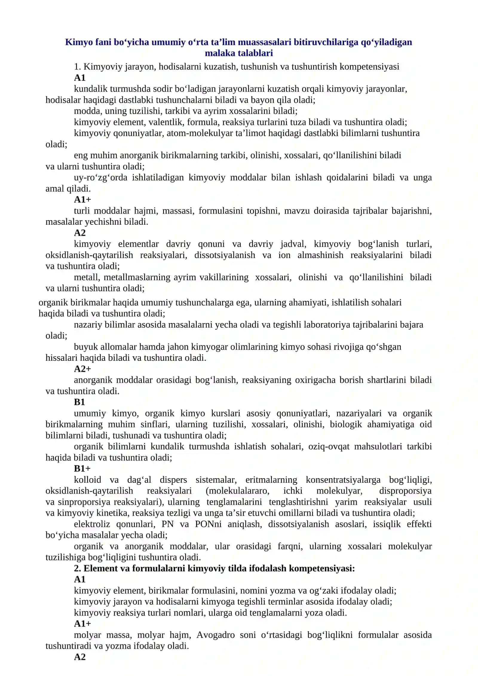 Kimyo fani 2