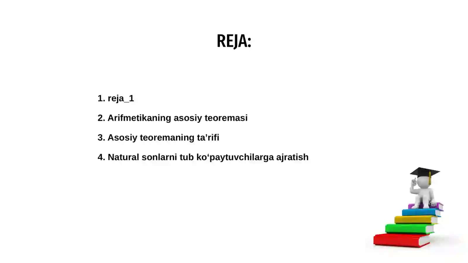 Arifmetikaning asosiy teoremasi 2