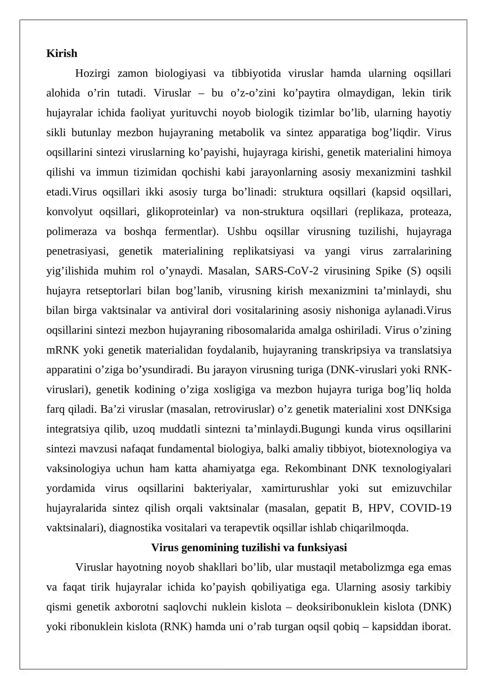 Virus oqsillarini sintezi 2