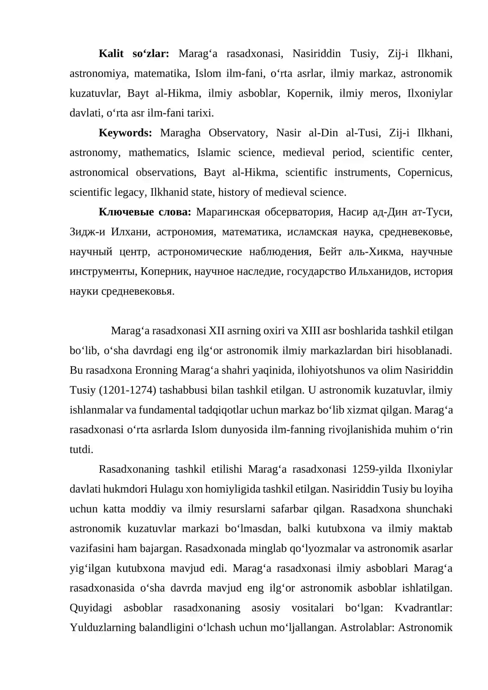 MAROGʻA RASADXONASI VA UNING FAOLIYATI 2