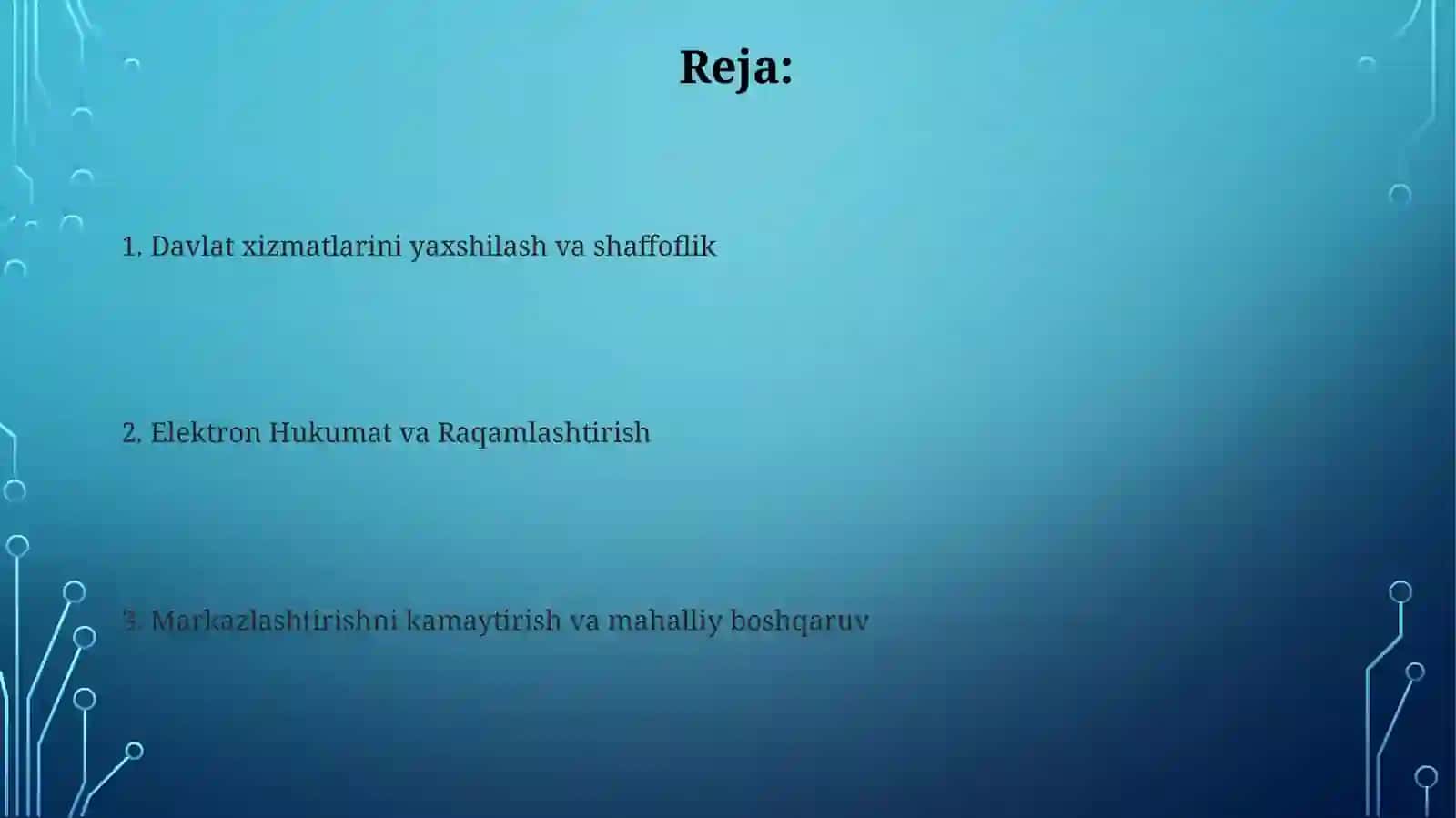 Davlat boshqaruvi modernizatsiyasi 2