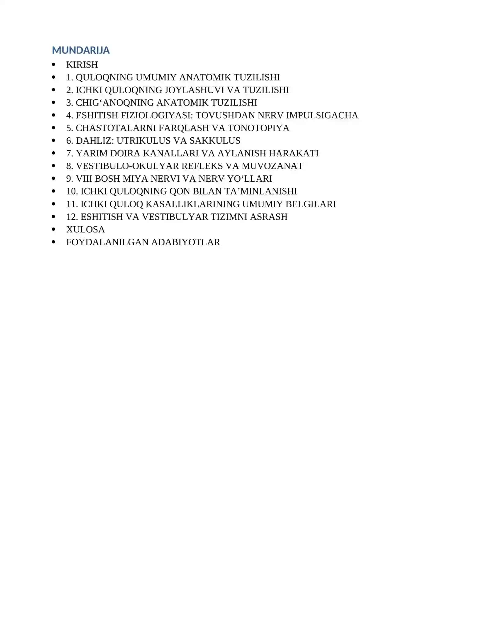 Ichki quloq anatomiyasi va fiziologiyasi 2