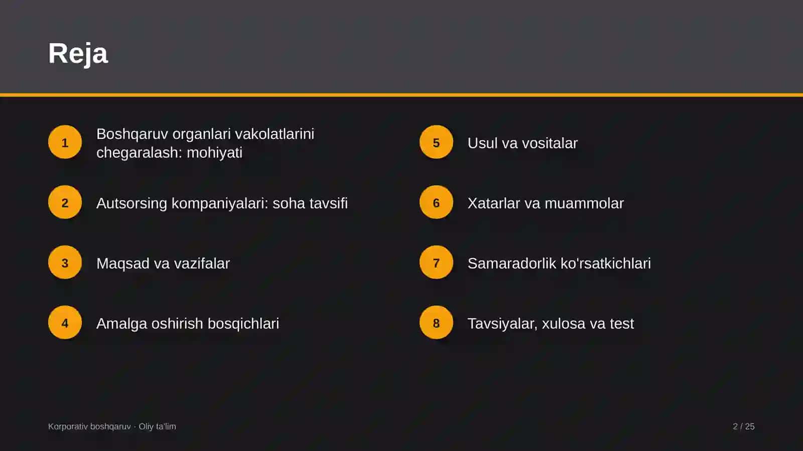 autsorsing kompaniyalarida boshqaruv organlari vakolatlarini chegaralash 9550 2