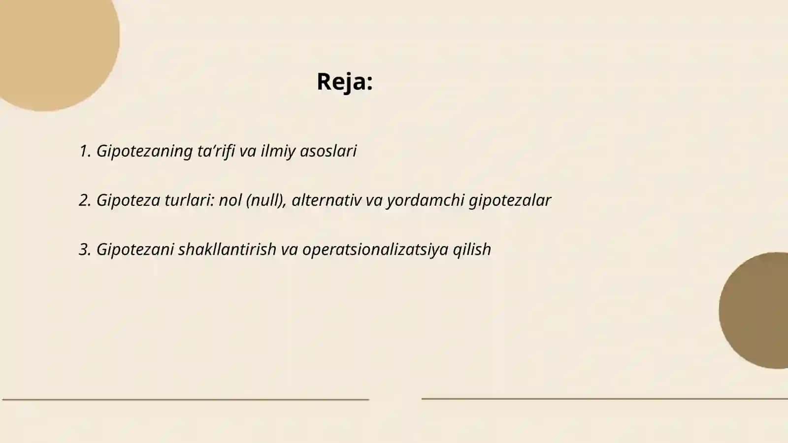 Gipoteza va ishonchli bilish 2