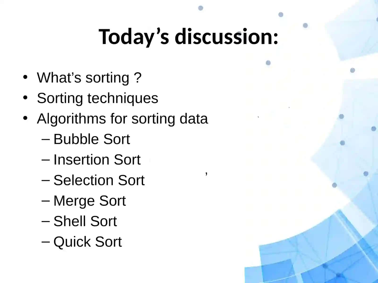 Sorting Algorithms 2