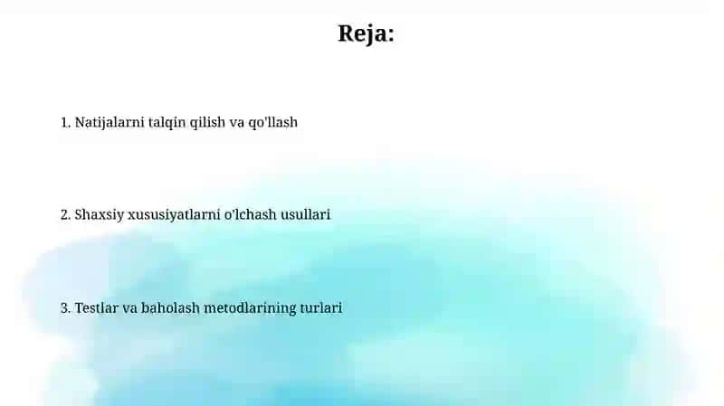 Intellektni baholash testlari 2