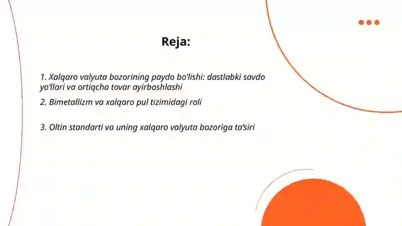 Xalqaro valyuta bozorining shakllanish tarixi, rivojlanish bosqichlari 2