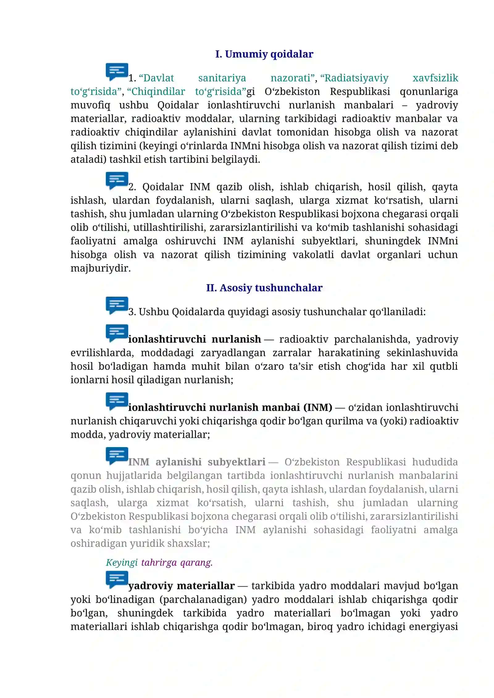 Ionlashtiruvchi nurlanish manbalari aylanishini davlat tomonidan hisobga olish va nazorat qilish tizimini tashkil etish 2