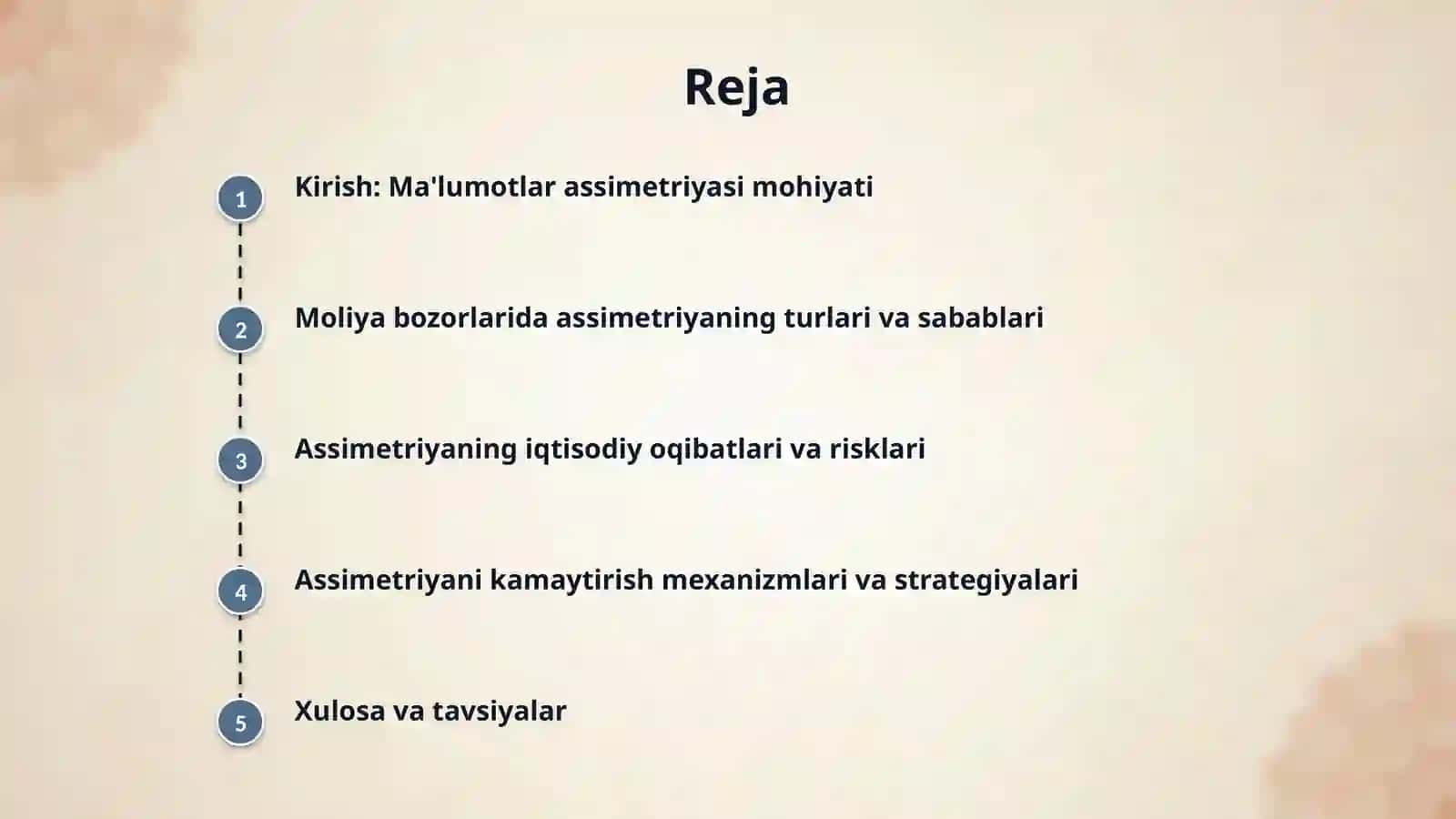 Moliya bozorida maʼlumotlar assimetriyasi va uning kamchiliklari 2