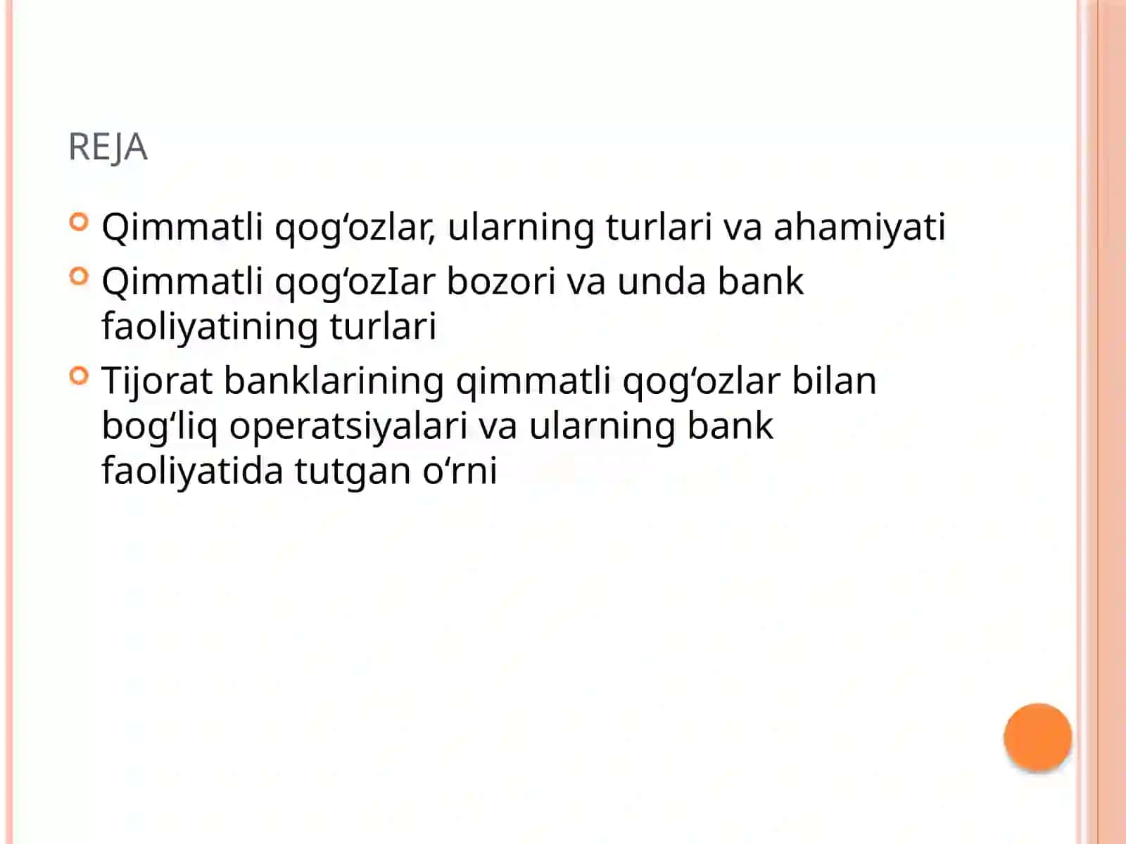 TIJORAT BANKLARINING QIMMATLI QOG‘OZLAR BILAN OPERATSIYALARI 2