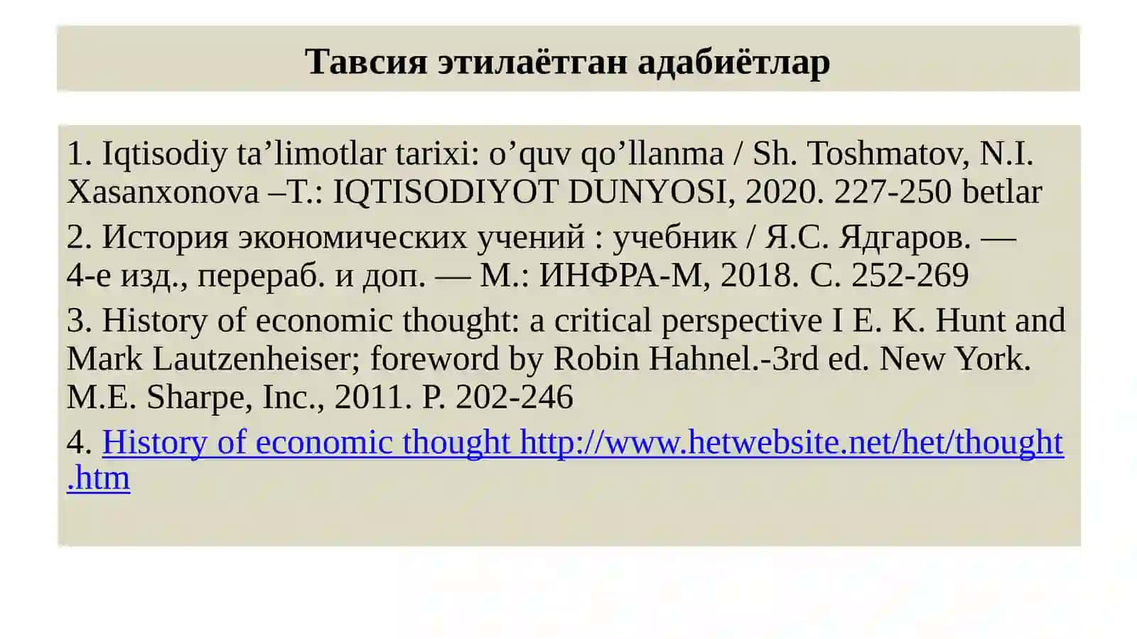 К. Маркснинг иқтисодий назарияси 2