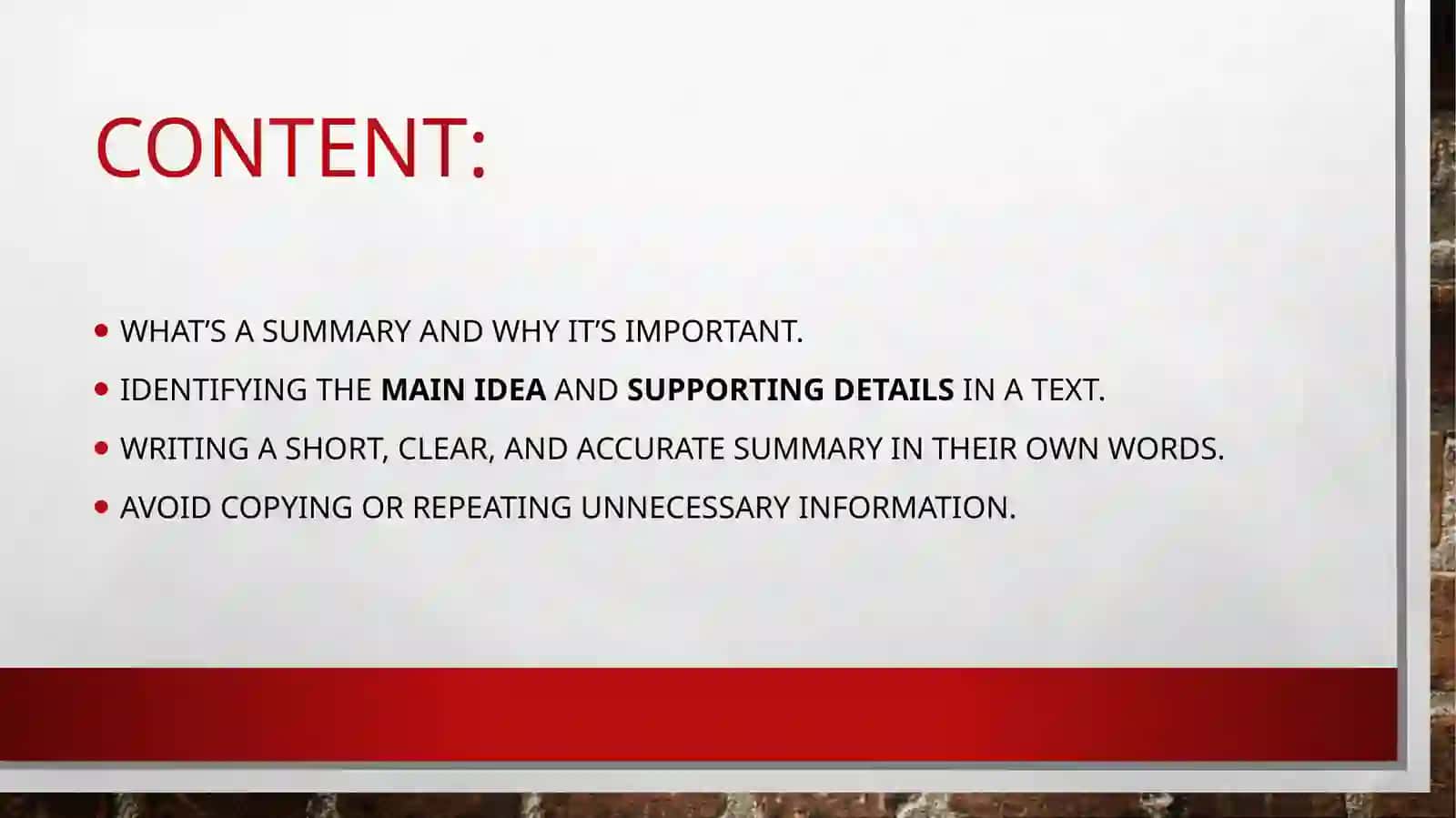 SUMMARY WRITING 2