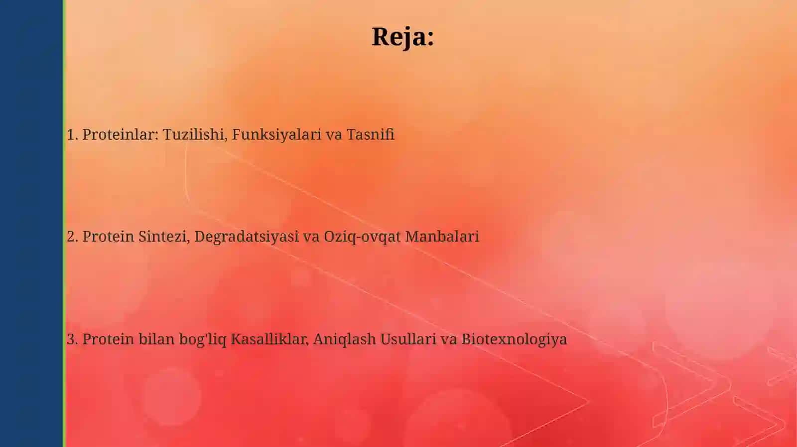 Proteinlar: Ta'rifi, Tuzilishi va Aminokislotalar 2