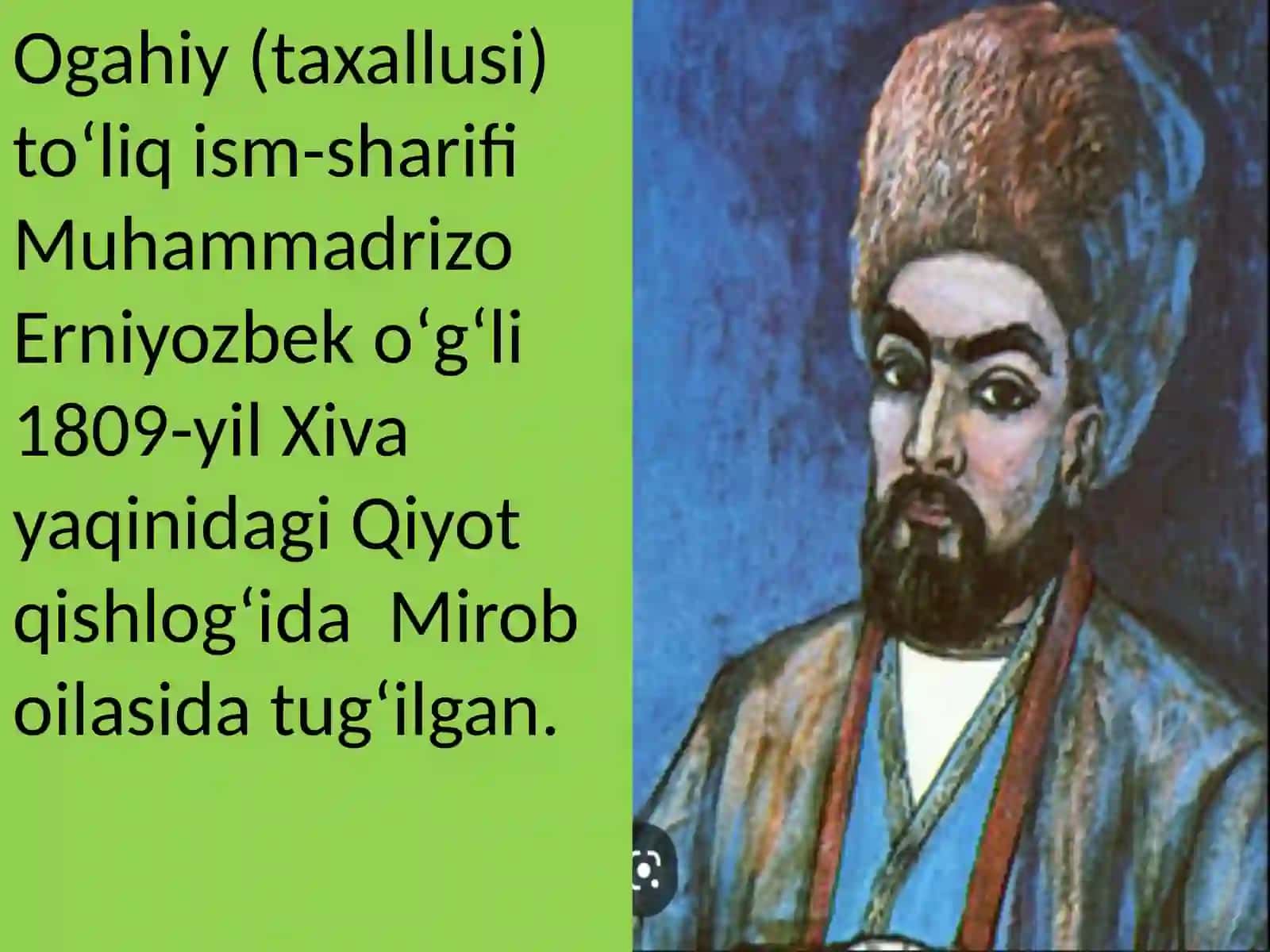 Ogahiyning poetik mahorati 2
