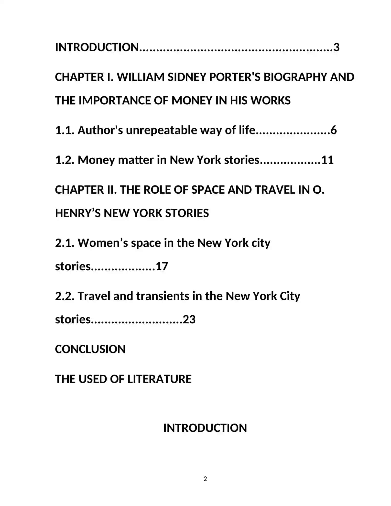 Course Paper: The image of New York and its role in O. Henry's short stories 2
