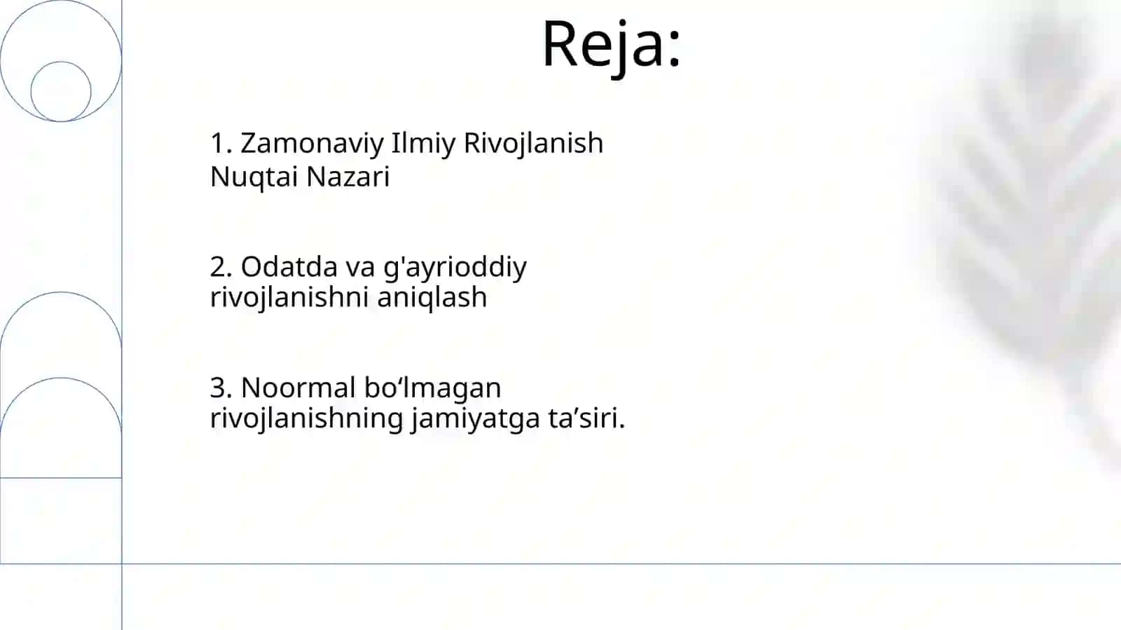 Zamonaviy fanlarda me’yor va nuqsonli rivojlanish muammolari 2