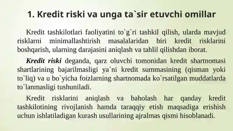 Kreditriski 2