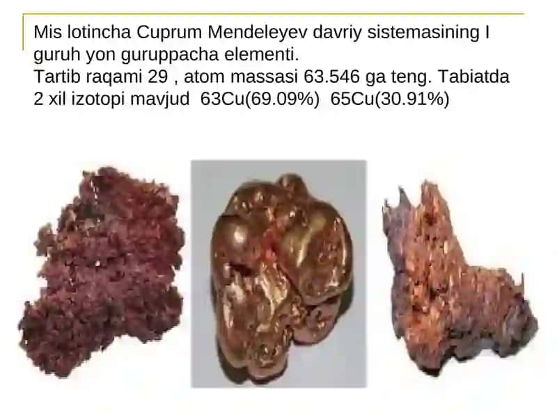 Mis nitrat tuzining olinishi va xossalari 2