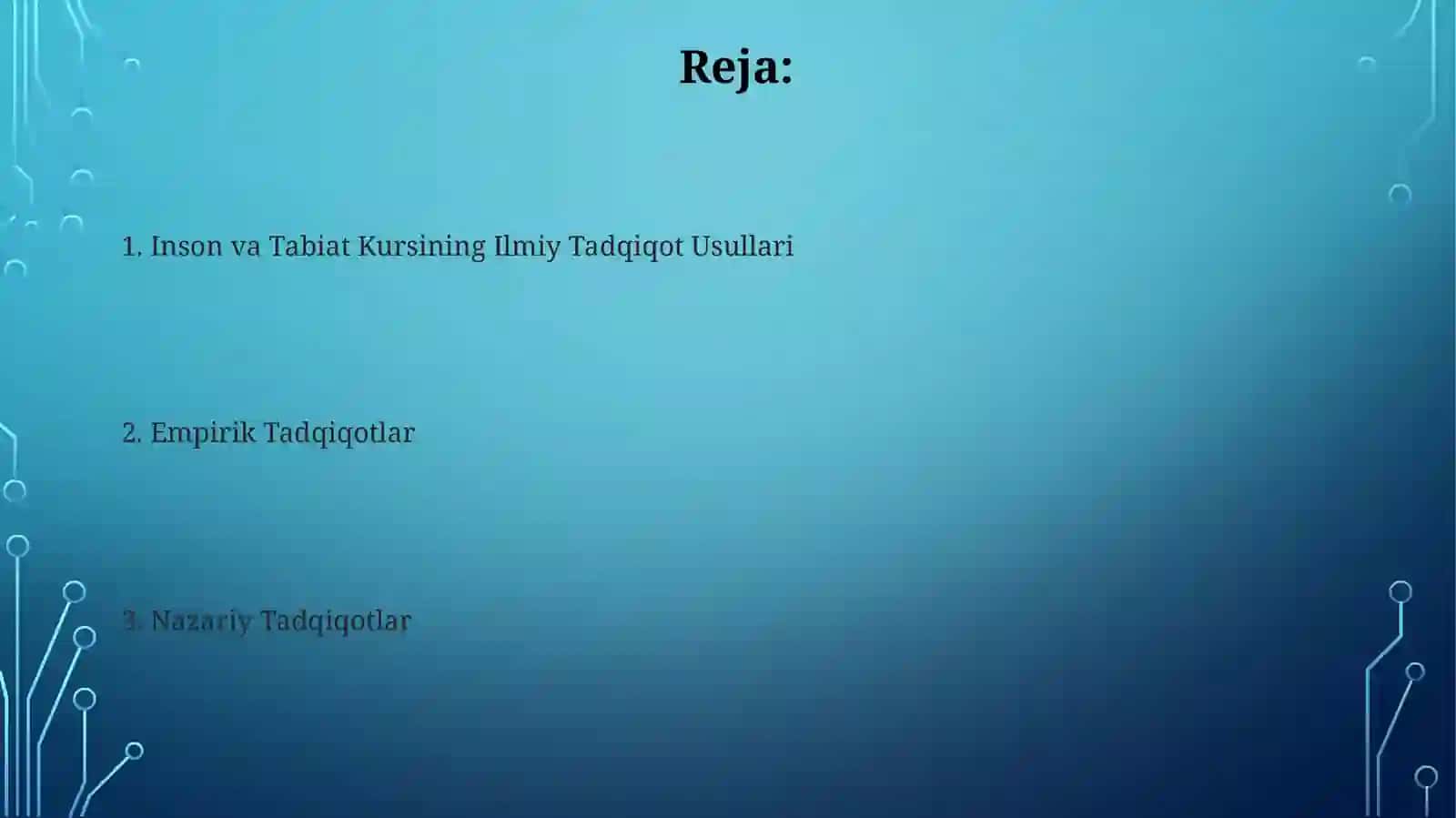 Inson va Tabiat Kursining Ilmiy Tadqiqot Usullari 2
