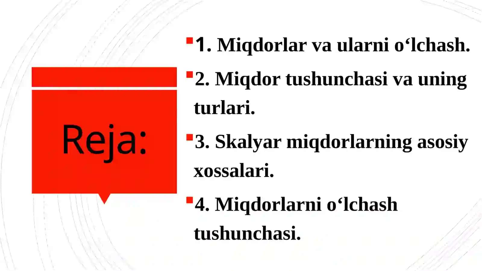 Miqdorlar va ularni о‘lchash 2