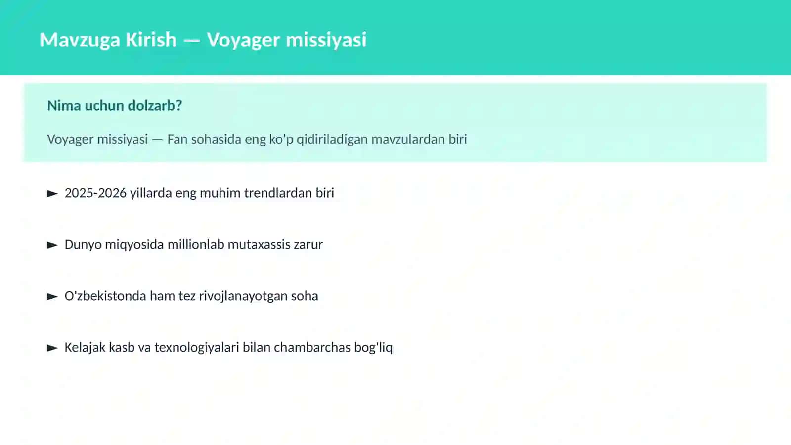 KOSMOSNI TADQIQ 2