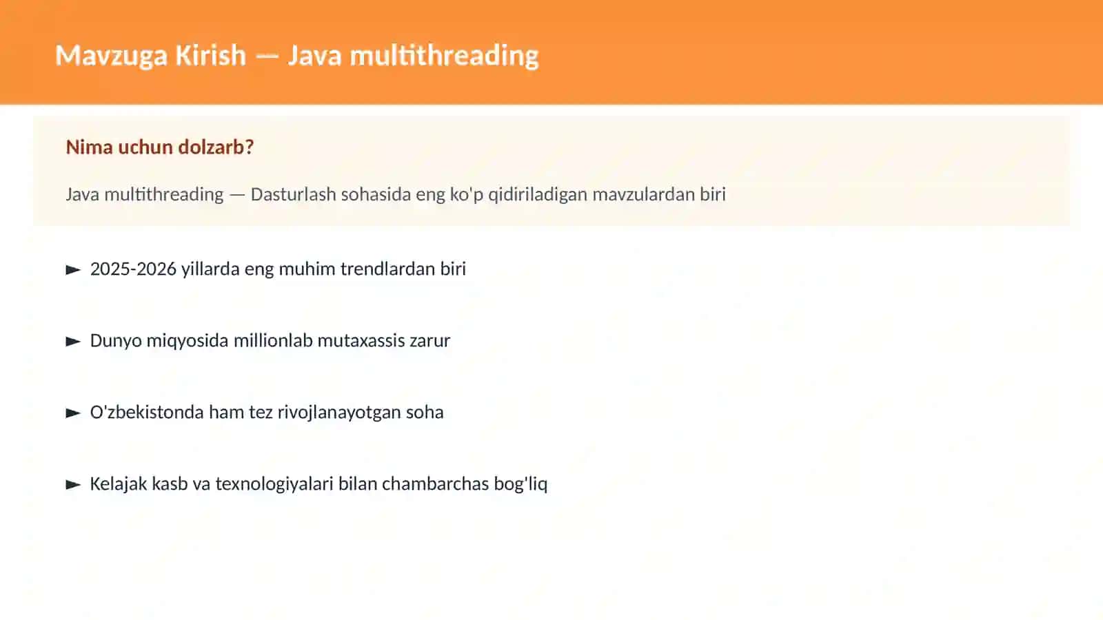Java multithreading 2