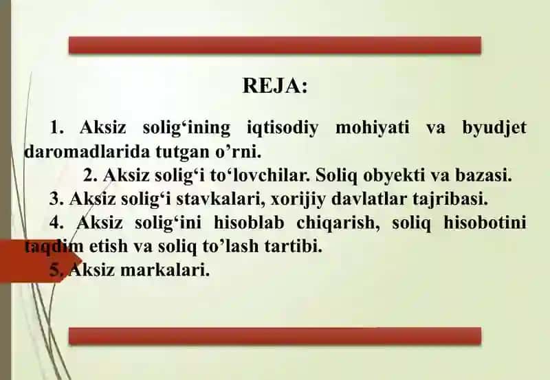 Aksiz solig'i 2