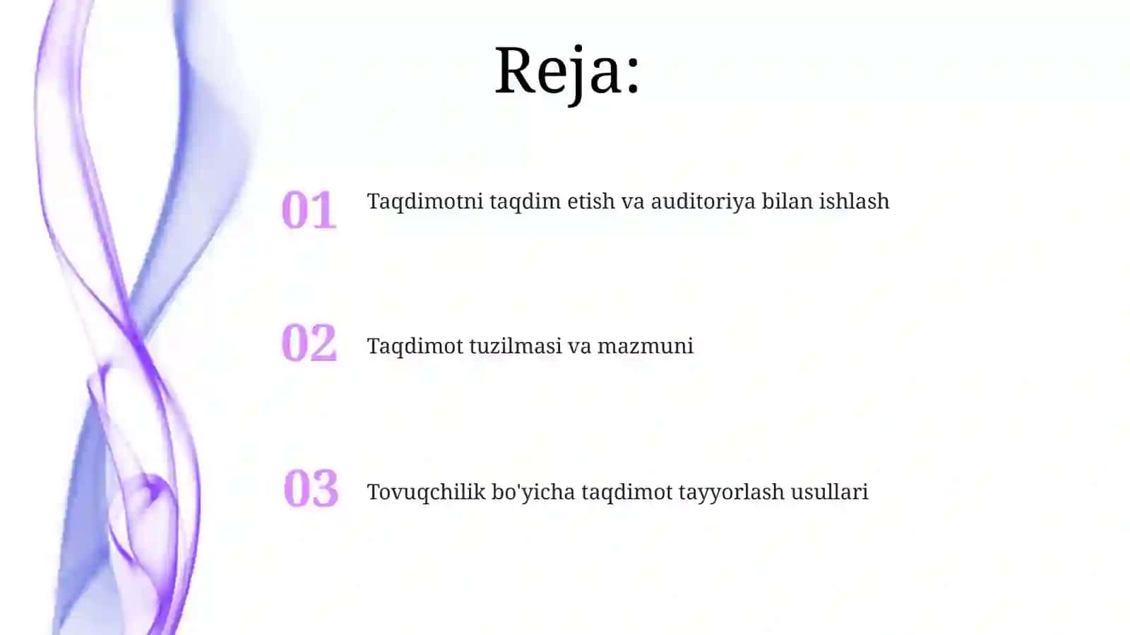 Tovuqchilik bo'yicha taqdimot tayyorlash usullari 2