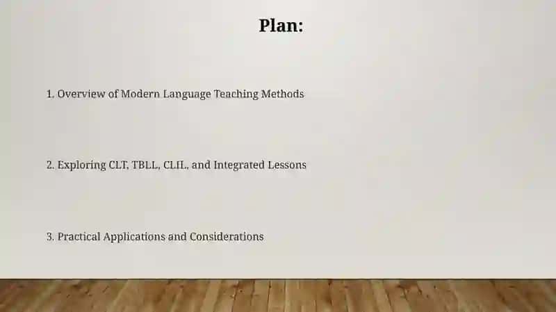 Modern Language Teaching Methods 2