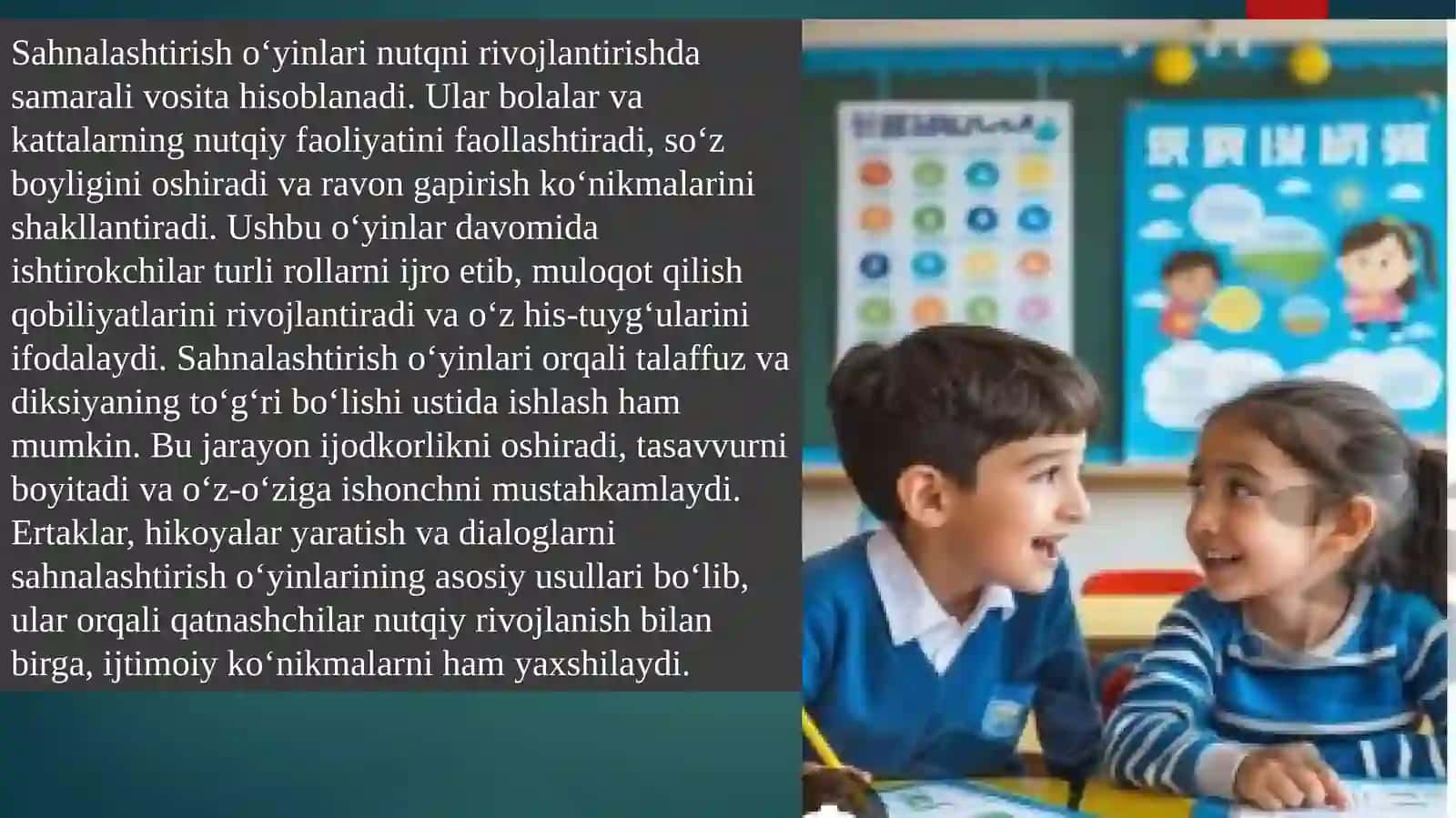 Sahnalashtirish o‘yinlari 2