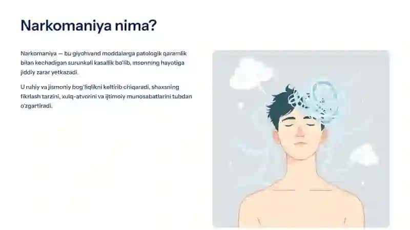 Narkomaniya va uning asoratlari 2