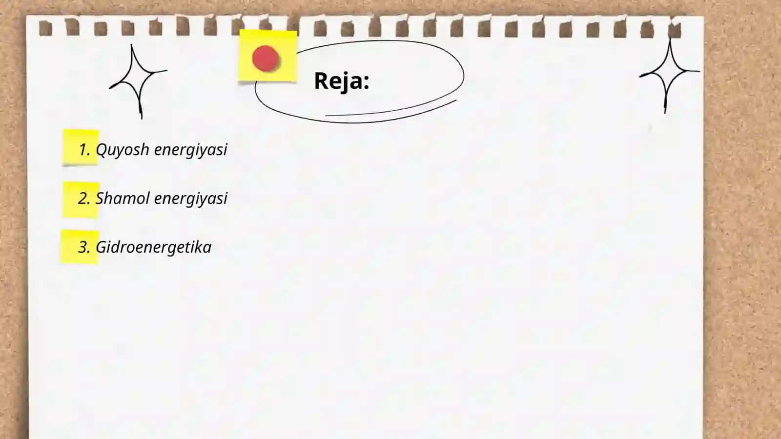 Qayta tiklanuvchi energiya turlari 2