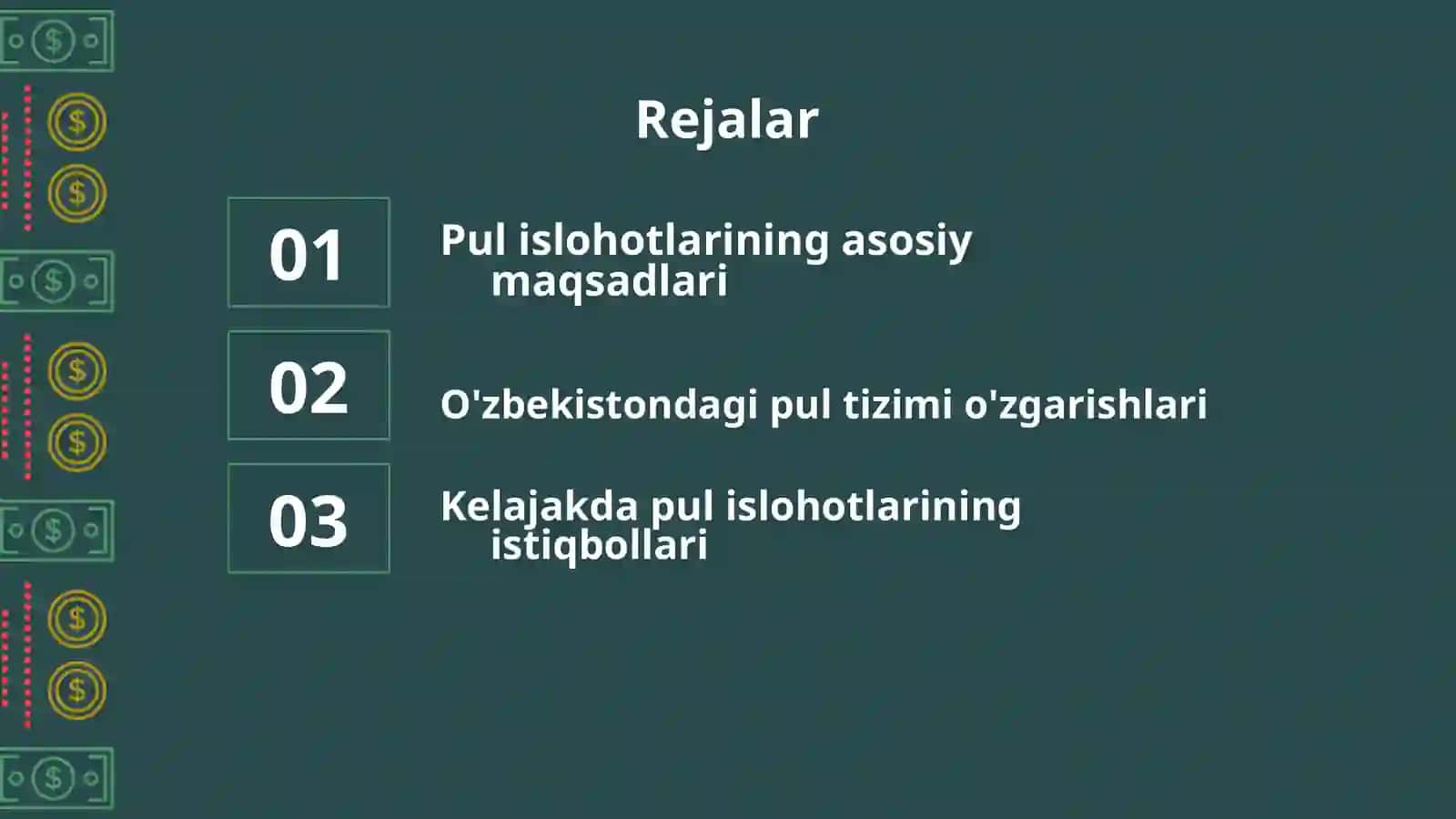 Pul islohotlari 2