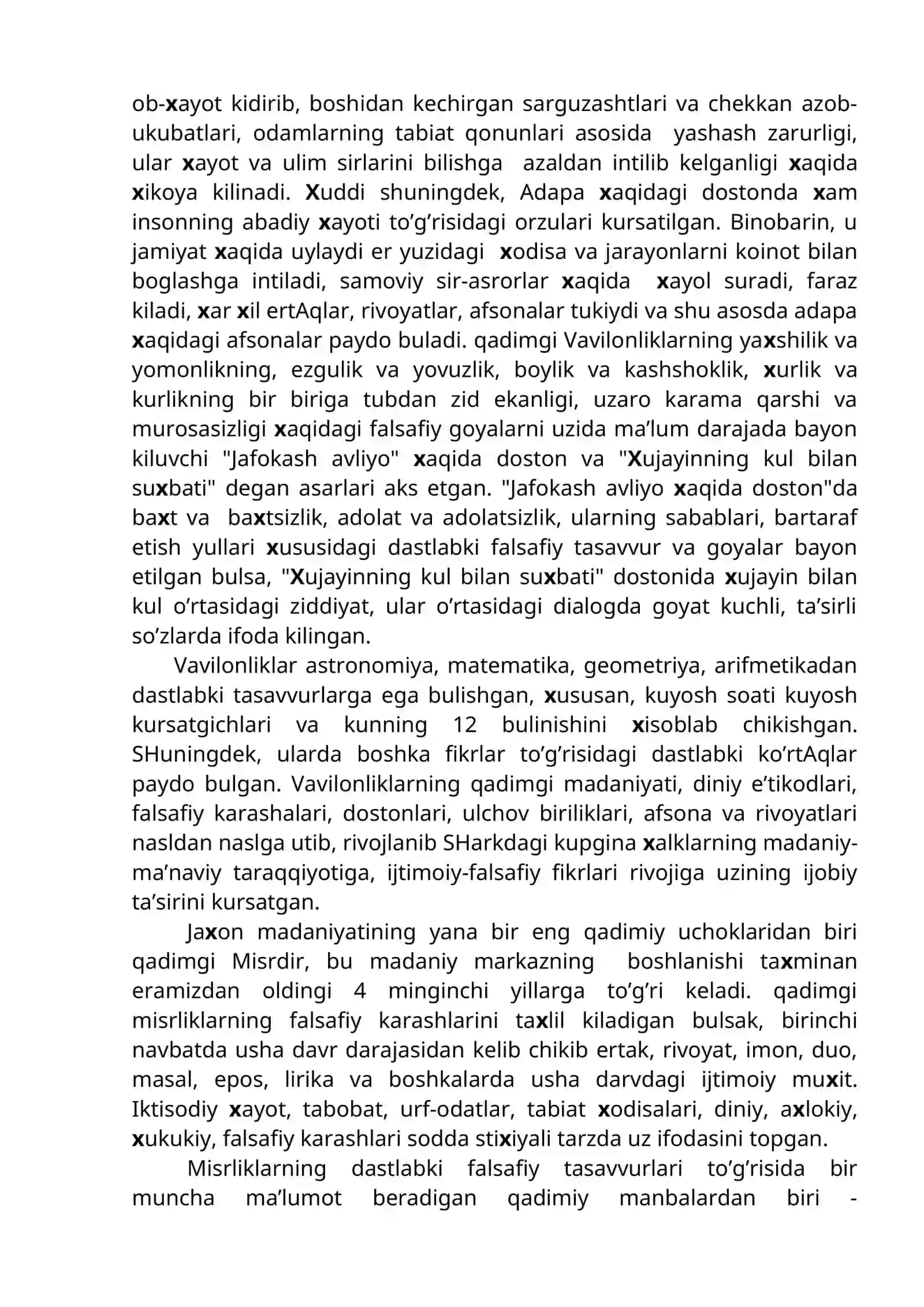 Insoniyatning madaniy yuksalishi va falsafiy tafakkur taraqqiyoti 2