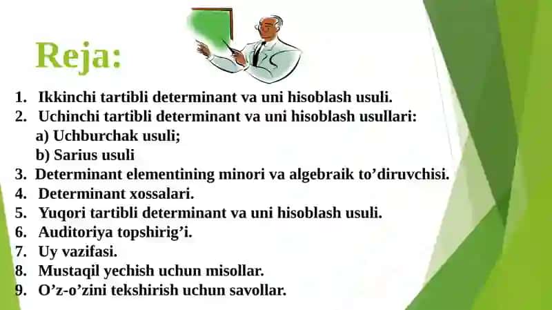 Determinantlar 2