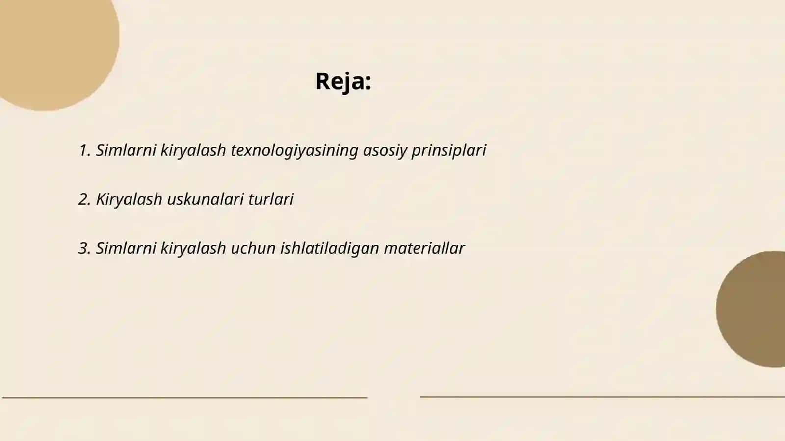 Simlarni kiryalash texnologiyasini tahlil qilish 2